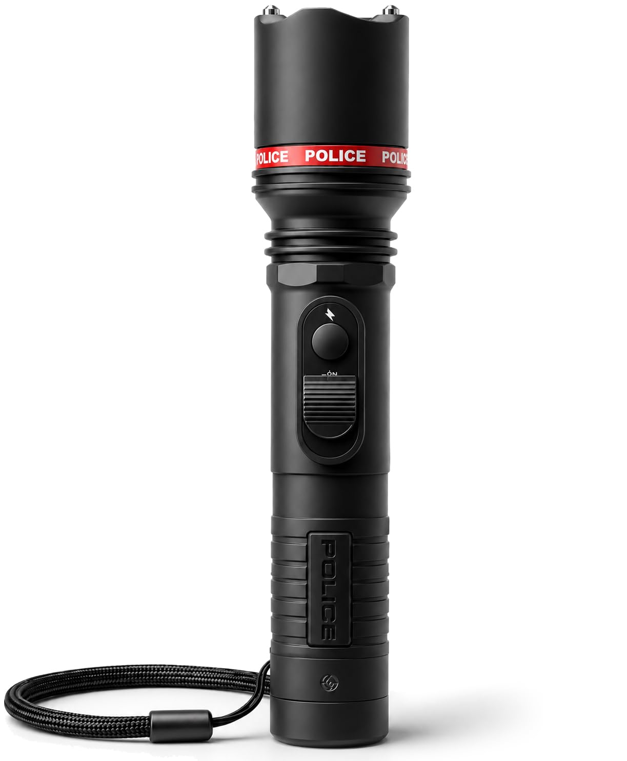 POLICE Stun Gun 305 - Rechargebale with LED Flashlight, Black