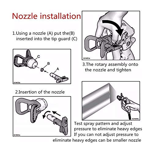 HOT 2/3/4/5/6 Series Airless Spray Gun Tip For Titan Wagner Paint Sprayer 525 1pcs