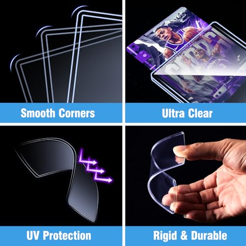 35pt Hard Card Toploaders for Trading Cards - 3x4 Inch - 32 Count