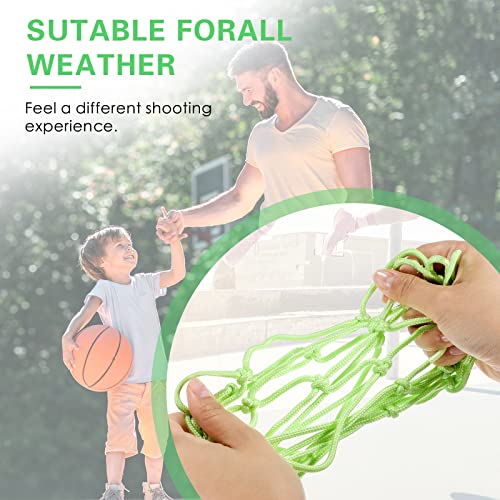 Glow in the Dark Basketball Net Replacement - 8 Loops, 25 cm