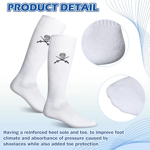 Knee High Fencing Socks - 5 Pairs White Cotton Protective Gear