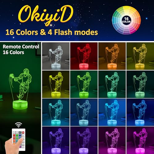 Lacrosse Night Light 3D Illusion Lamp with Remote Control - Lacrosse