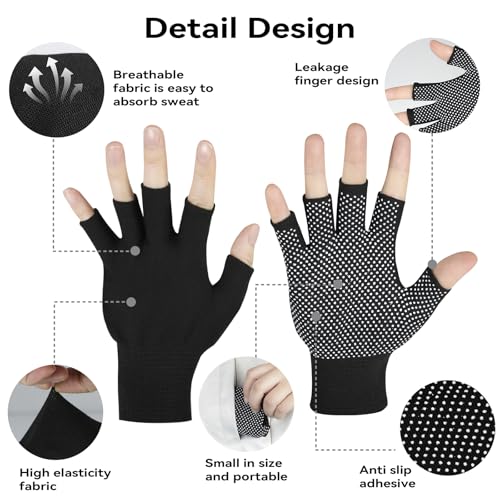 Lightweight Anti-Slip Touchscreen Gloves for Men - Half-Finger