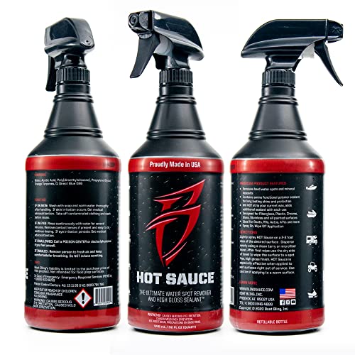 Hot Sauce Hard Water Spot Remover with Wax Sealants - 32 oz