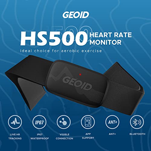 Heart Rate Monitor Chest Strap - Bluetooth & ANT+ Compatible