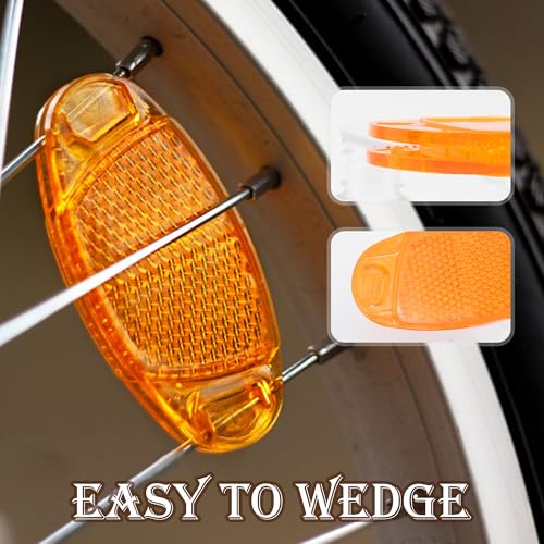Bicycle Reflectors Kit - 6PCS Front & Rear Warning Reflectors