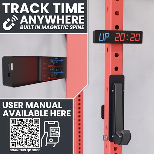 Programmable Magnetic Gym Timer with LED Display - Small