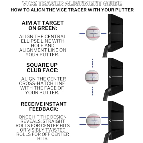 Vice Tracer Golf Balls - 1.68" Pro with Visible Tracer Technology