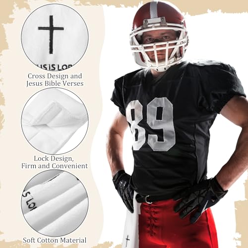 Christian Cross Football Towel - Cotton Religious Sports Gear for QB Players