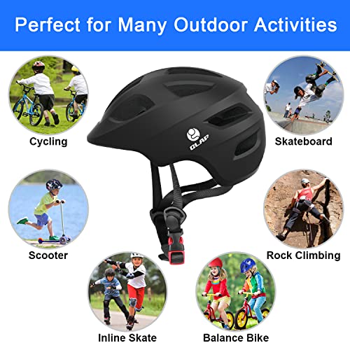 Toddler Bike Helmet - Adjustable XS Size 18.11"-20.08" - Matte Black