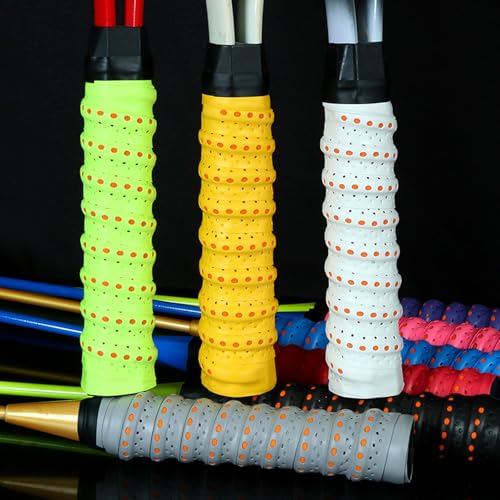 Anti-Slip Racket Overgrips - 6 Pack of Colorful Grip Tape