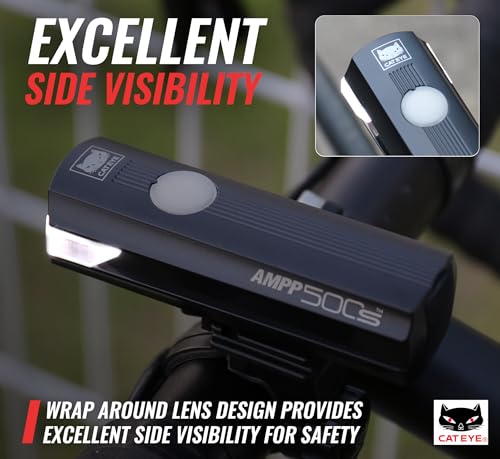 CATEYE AMPP500S USB Rechargeable Bike Headlight - Bright Cycling Light