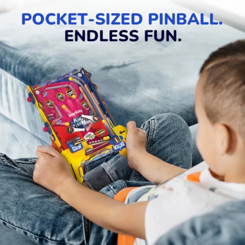 Mini Pinball Machine DIY STEM Toy - Handheld Arcade Game for Kids
