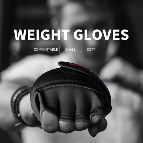 Ritammi Weighted Gloves 4lb (2lb Each), Fitness Soft Iron Gloves with Wrist Support for Gym Boxing Strength Training, Cross Training, Gifts for Men, Dad, Husband