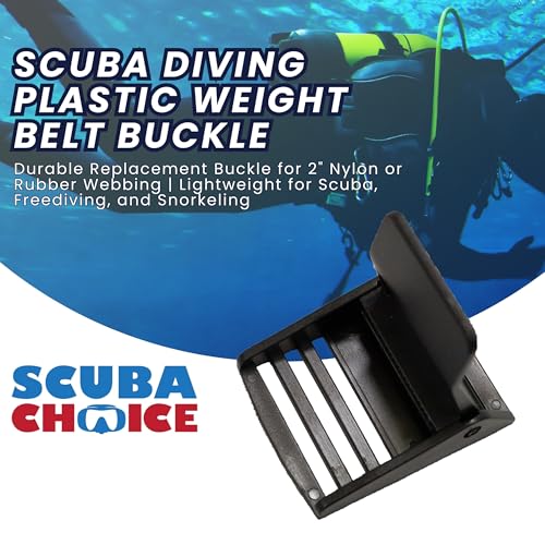 Durable Plastic Weight Belt Buckle for Scuba Diving - Black