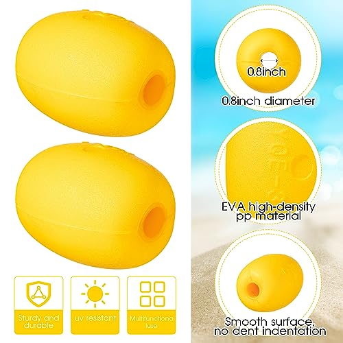Poen 6-Pack Marine Buoy Floats for Boat, Kayak, Pool, and Watermarking, 4" x 3"