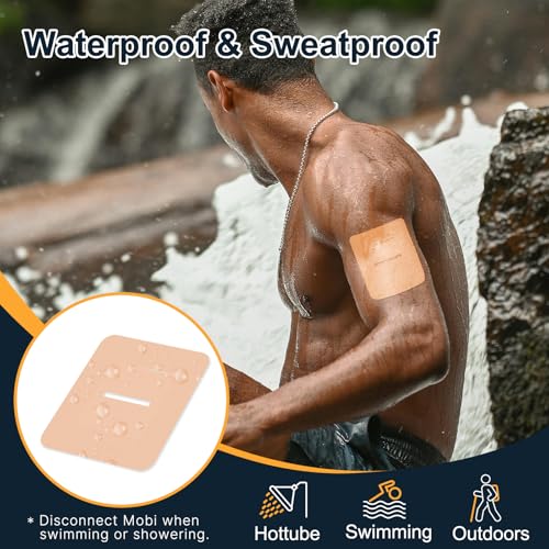 Kuruyo 35-Pack Beige Waterproof Mobi Device Patches with Reinforcement Strap