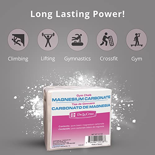 Magnesium Carbonate Gym Chalk - 2 oz Block for Grip