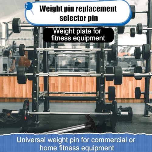 Crescent-Shaped Weight Stack Pin - Chrome-Plated Steel Fitness Accessory 1