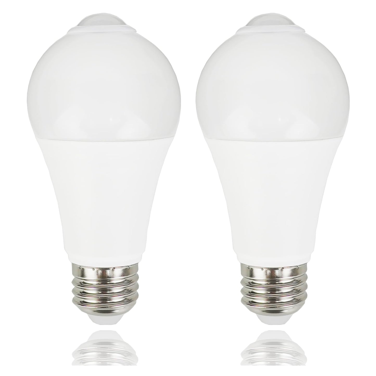 CICINY Motion Sensor Light Bulbs - 12W(100-Watt Equivalent), Outdoor/Indoor Motion Light Bulb Led A19 E26 5000K Daylight 1100LM, Dusk to Dawn Security Bulbs for Porch Hallway Basement Garage 2 Pack