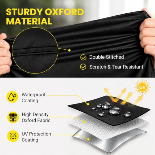 Favoto Waterproof Bike Cover XL for 1 or 2 Bikes Black