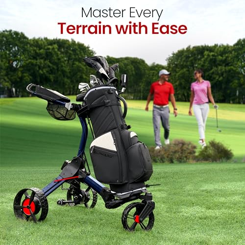 Electric Golf Cart with Remote Control - Compact Folding, Black