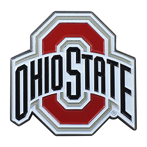 Ohio State Buckeyes 3D Metal Auto Emblem - Heavy Duty Chrome