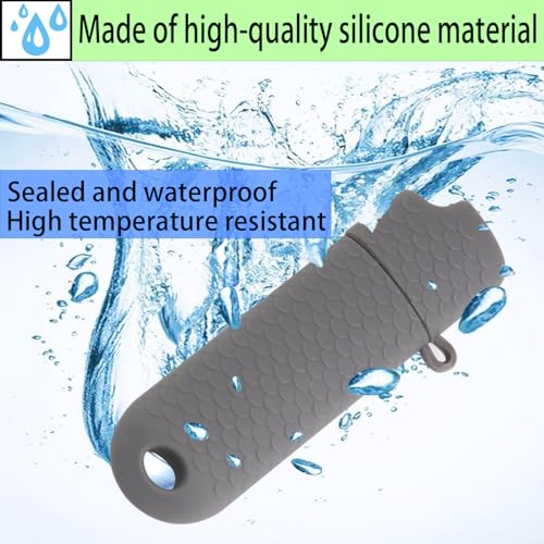 Waterproof Lighter Case Sleeve - 2 Pack for BIC J6 Lighters - Gray