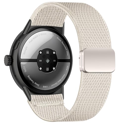 Magnetic Nylon Bands for Google Pixel Watch 3/4 - Apricot