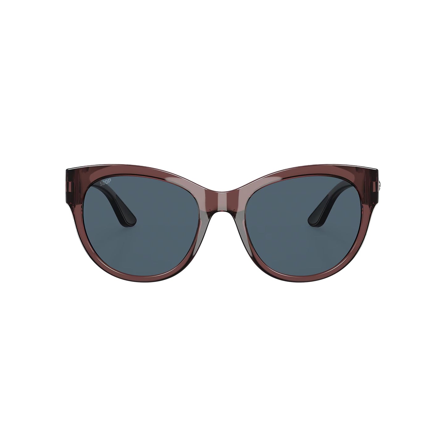 Costa Del Mar Polarized Sunglasses Womens - Maya Designer Sunglasses For Women with 100% UV Protection - Size 55 - Shiny Urchin Crystal/Grey Polarized - 580P