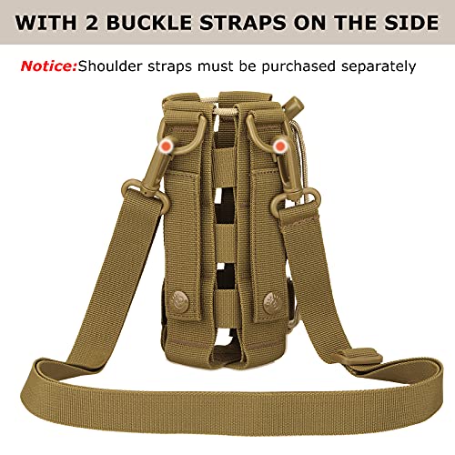 SunForMorning Grey Tactical MOLLE Water Bottle Pouch Hydration Carrier