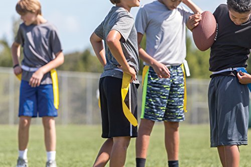 Flag Football Set with 10 Belts, Flags, Cones & Rules - 0 / Flag Football Set