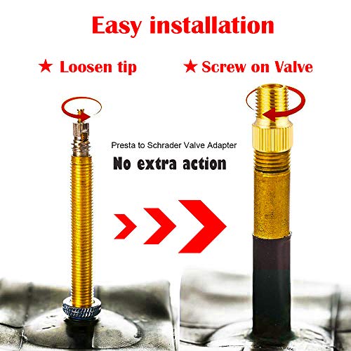 21PCS Bike Tire Pump Adapter Kit - Presta & Schrader Valves
