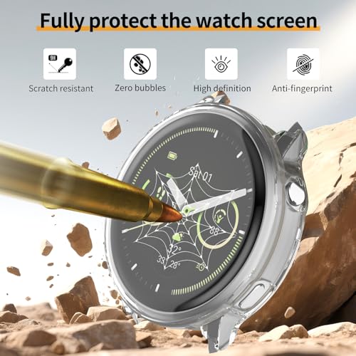 Soft TPU Screen Protector Case for Garmin Venu 4 41mm - Clear 4 Pack