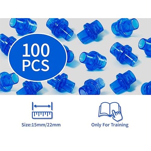 100pcs Mask Training Valves, Training Only, One Way Valve for Training Mask - Separately Packaged