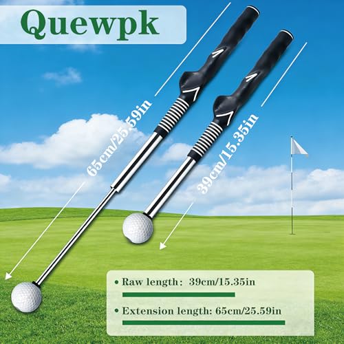 Golf Swing Trainer with Click Feedback & Grip Correction - Black, Right-Handed