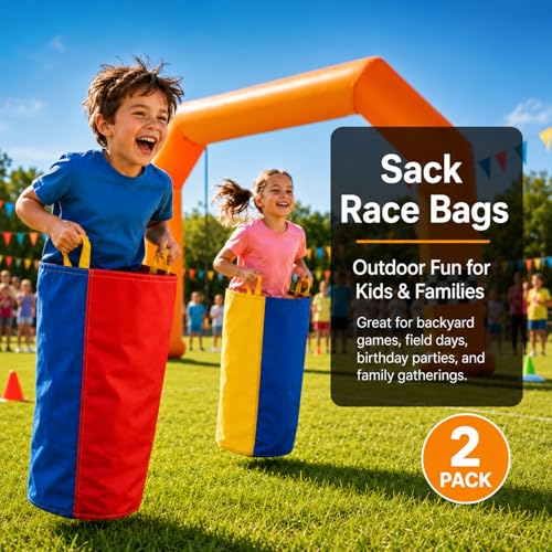 Heavy-Duty Potato Sack Race Bags - 2PCS for Outdoor Games