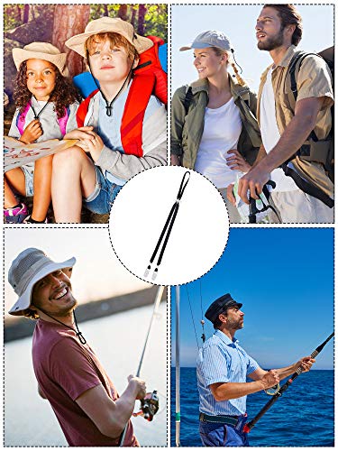 Adjustable Hat Chin Strap Clip - 2 Pack for Windy Days - Clear Stopper