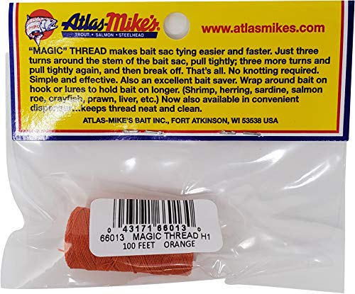 No-Knot Bait Thread for Tying Roe Sacs & Soft Baits - Elastic Fishing Thread