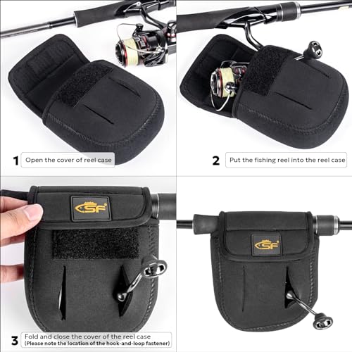 Spinning Reel Cover Case Bag Pouch Glove - Fit 200 to 1000 Series