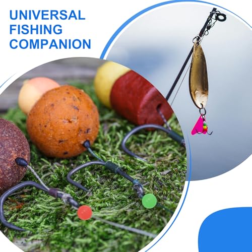Green 10mm Glow Fishing Beads - 500 Pack, Durable Plastic Rig Beads