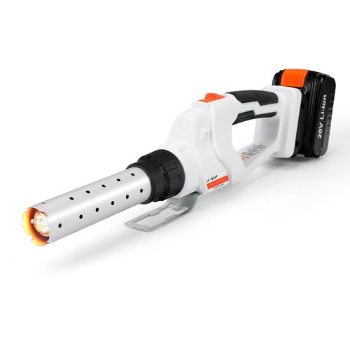 LIGO Cordless Fire Starter, 20V Charcoal Starter and Lighter, Chemical Free Heated Air with Blowing Fuction, Included 4.0Ah Battery, for Charcoal, BBQ, Grill