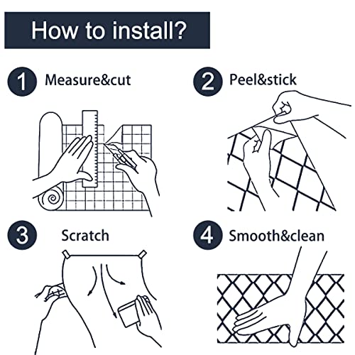 GaliGali Peel and Stick Wallpaper, Blue Floral Wall Paper, Modern Self-Adhesive Wallpaper Peel and Stick Removable Vinyl Waterproof Contact Paper for Home Decor, 17.3" x118", No.5197-3