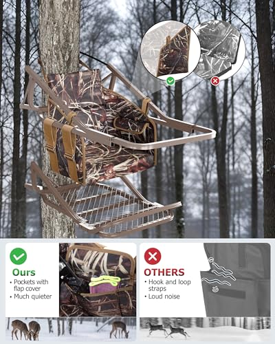 Tree Stand Surround Seat Replacement with Thick Padding – Camouflage