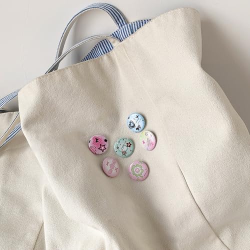 Cartoon Metal Badge Pins - 6 Pcs Decorative Lapel Pins - 8.5x7.5cm