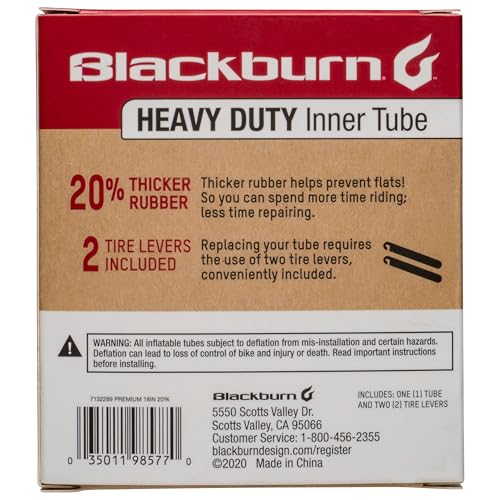 Puncture-Resistant Bicycle Inner Tube - 18" x 1.75-2.25" Schrader Valve