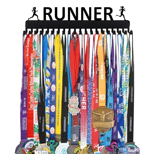 Medal Holder Display Rack - Wall-Mounted for Runners
