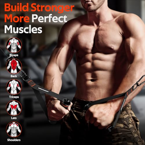 Heavy Duty Gym Exercise Handles for Cable Machines & Resistance Bands