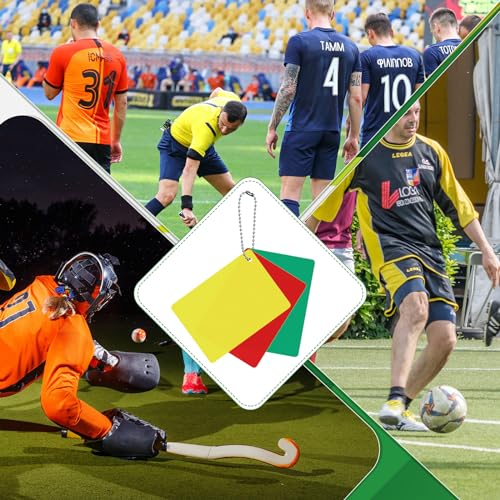 Soccer Referee Cards Set - Red, Yellow & Green - 12 Pieces