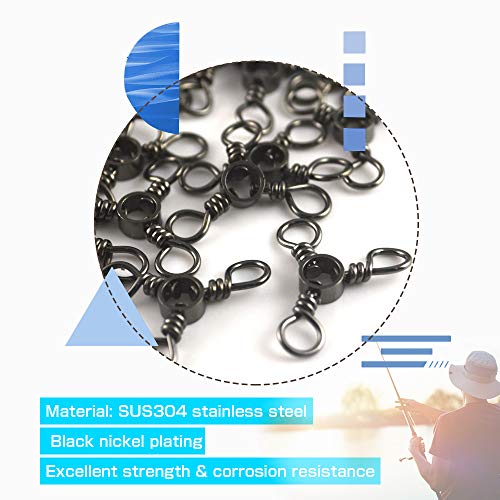 3 Way Fishing Swivel Connector - 26lb, 50 pcs